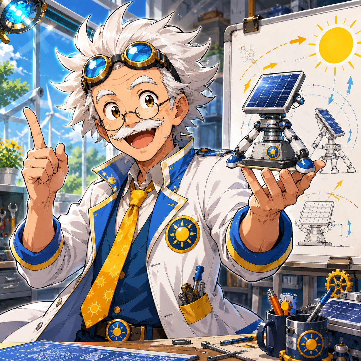 Professor Sol-Turn manga inventor